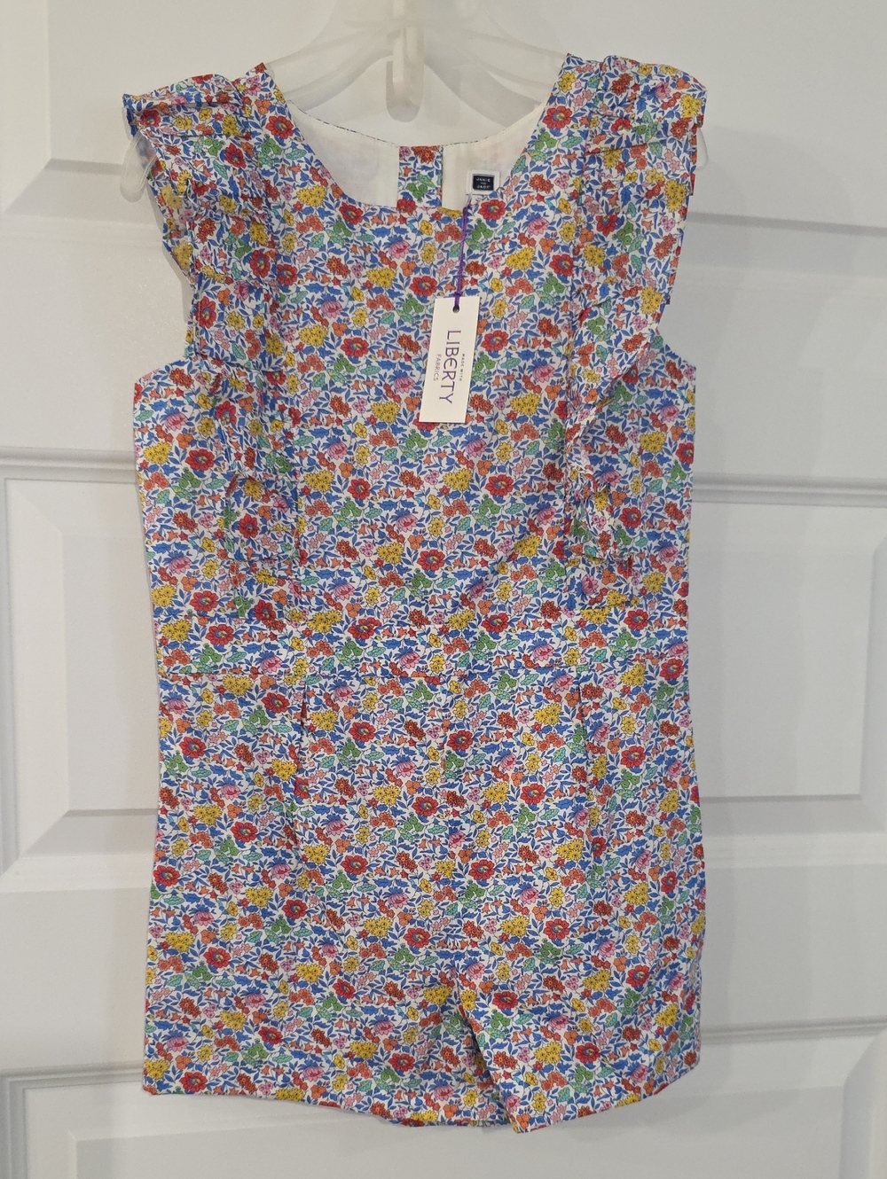 *BNWT* Janie and Jack Multi Floral Ruffle Shoulder Romper
